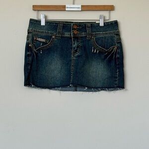 NWT! Y2K Bubblegum Mini Jean Skirt - Size 9/10